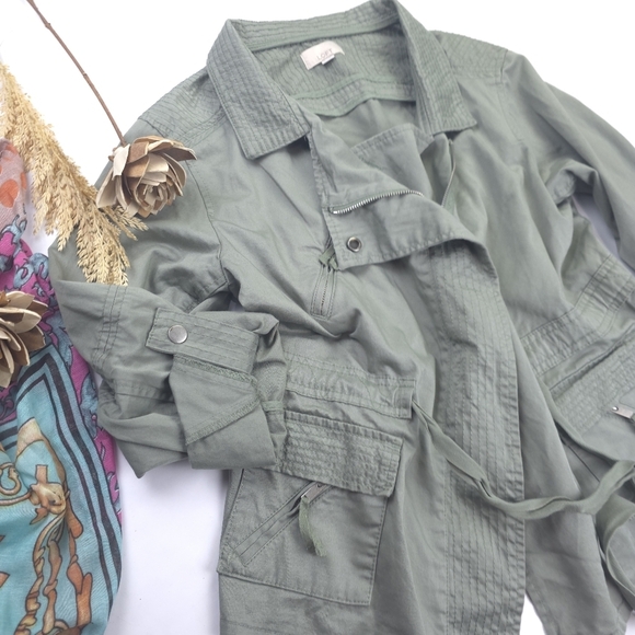 Loft Olive Green Women's Jacket Sz S - Picture 2 of 14